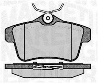 MAGNETI MARELLI 363916060754 -  Комплект тормозных колодок, дисковый тормоз